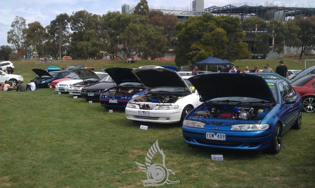 Boosted Falcon Display at 2012 Geelong AFD