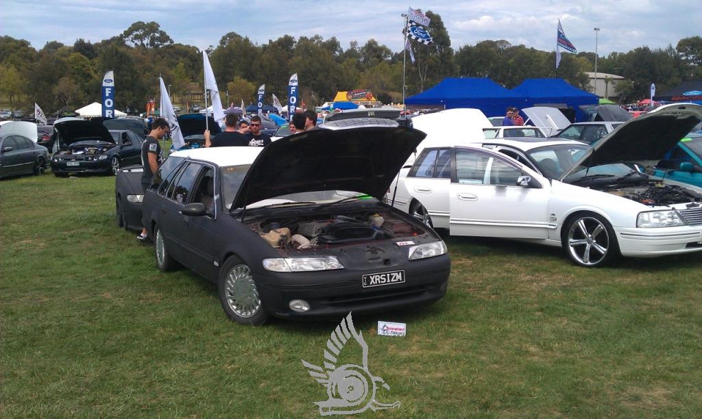 Boosted Falcon Display at 2012 Geelong AFD